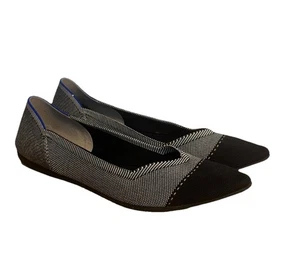 Rothy's The Point Gray Mist Cap-toe Ballet Flat Women’s US 10.5 - Picture 1 of 9