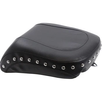 Mustang Wide Rear Seat Black Studded for 05-17 Harley Davidson Softail Deluxe - Image 1 of 1