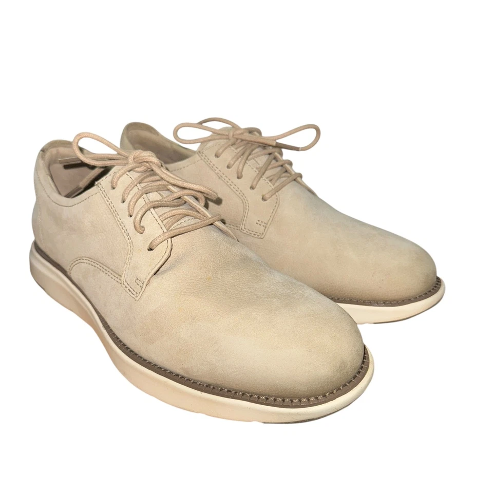 Zapatos de Vestir Oxford Cole Haan Beige/Crema Gamuza Grand 360 Usados Para Hombres 10M Foto 1 de 4
