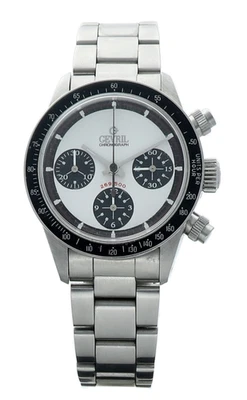 Reloj automático para hombre Gevril Tribeca Paul Newman Limited cronógrafo 37 mm esfera blanca Foto 1 de 4