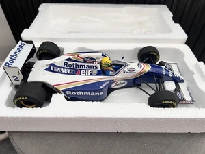MINICHAMPS 1:18 WILLIAMS FW16 1994 AYRTON SENNA FACTORY ROTHMANS DECAL VERY RARE - Picture 1 of 8