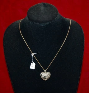 VINTAGE SCHMUCK Halskette Kette Herz Anhänger von Brighton - Bild 1 von 3