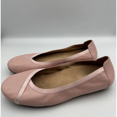 Vionic Caroll Ballet Flats Women's 9.5 Light Pink Slip On Leather Round Toe - Image 1 of 4