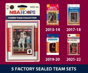 2023-24 NBA HOOPS Cleveland Cavaliers Team Set MultiPack Mitchell Mobley RC LeBr - Bild 1 von 1