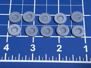 HO OO 1:87 Scale Truck Tire Wheel x10 Diorama Model Train Modeling Miniatures 3d - Picture 1 of 4