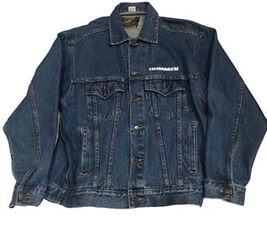 Haleman Jeans Wear Denim Jacket Hummer W/American Flag Born in the USA *Free S/H - Picture 1 of 12