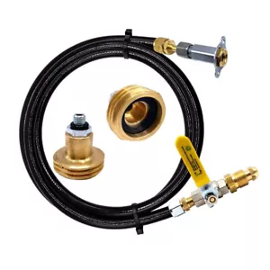 3M Recarga Usa&au Propano Botella Con Pol Adapter& Recto Mini Llenar Válvula+ - Imagen 1 de 10