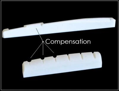 MusicianAtHeart COMPENSATED BONE NUT y SILLA DE MONTAR para Guitarra Acústica Yamaha Foto 1 de 3