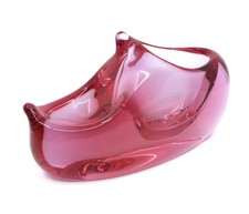 Miloslav Klinger · ZBS Železnobrodské sklo 1979 · designer ashtray · RARE