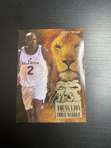 1994-95 Fleer Basketball Young Lions Chris Webber  Washington Bullets #6