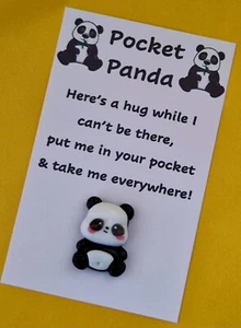 Abrazo de bolsillo, Pocket Panda | regalo para ella | regalo amigo | abrazo buzón | animación - Imagen 1 de 7