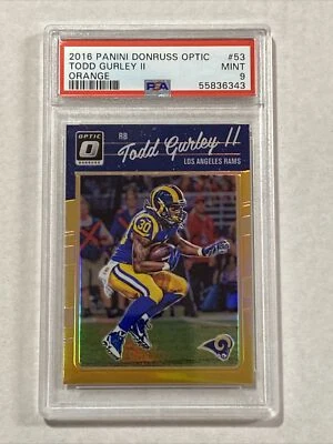 2016 Optic Todd Gurley Orange Holo Card Psa 9 #’d/199!!! - Image 1 of 2