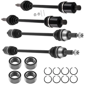 Axles & Wheel Bearings & Differential Seals Kit For Polaris Ranger XP 900 1000 - Picture 1 of 12