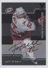 2001-02 ITG Be A Player Signature Series Vault Black Jeff O'Neill #LJO Auto