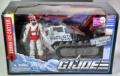 COBRA ICE CUTTER Vehículo y Oficial Serpiente de Nieve — 2010 GI Joe Pursuit POC 4 pulgadas Foto 1 de 4