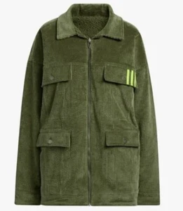 Adidas x Ivy Park Reversible Corduroy Oversized double side Jacket Green 4XL - Picture 1 of 22