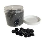 Ornements perles décoratives en verre rond noir ornements bougie de grange blanche Co.