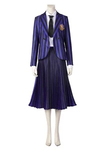Addams Enid Sinclair Suit Full Set Outfits Halloween Cosplay Costume - Picture 1 of 10