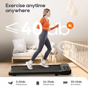 3.0HP Under Desk Treadmill Walking Pad Quiet Running Remote Control Foot Sensor - Picture 1 of 12
