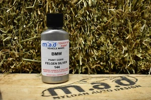 M.A.D BMW LLANTA PLATA 144 ALEACIÓN RUEDA KIT RETOQUE 30ML BORDILLO RASGUÑO - Imagen 1 de 4