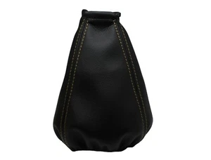 DAEWOO NEXIA (1996-2001) Soufflet Levier De Vitesse 100% Cuir - Couture Beige - Picture 1 of 1