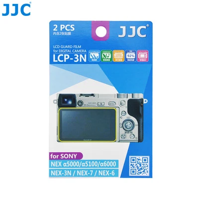 JJC 2PCS LCD Screen Protector Film for Sony A6500 A6400 A6300 A6000 A5100 A5000 - Image 1 of 4