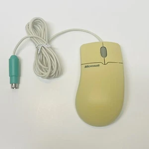 Vintage Microsoft IntelliMouse 1.2A PS/2 Compatible Ball Mouse X04-72167 - Picture 1 of 8
