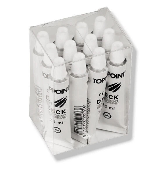 STYLEX SCHREIBWAREN (EUR 99,89 / l) 12 Tuben Deckweiß mit je 7,5ml