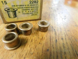 BUJES DE BUJE BISAGRA DE PUERTA SE ADAPTAN 1967 - 1982 CHEVCHEVROLET CORVETTE 4 PIEZAS - Imagen 1 de 5
