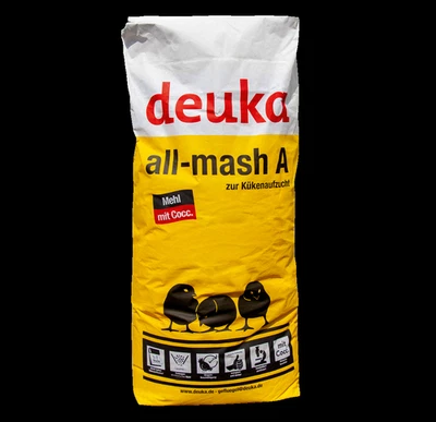 deuka all-mash A MEHL MIT Cocc. 25 kg Kükenaufzuchtfutter Hühnerküken Geflügel - Bild 1 von 2