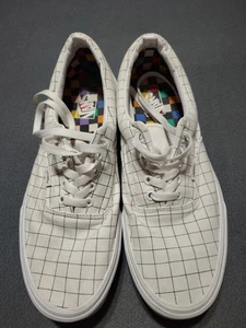Vans Off The Wall Sneakers Herren 12 Custom White Grid Skater Canvas Komfort - Bild 1 von 8