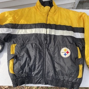 Giacca puffer vintage uomo Pro Player Pittsburgh Steelers NFL taglia 2XL anni 90 - Foto 1 di 16