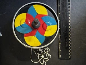 Vari-Color Top Multi Color VINTAGE TOP  Girard, PA No 525 C.G. Wood - Picture 1 of 7