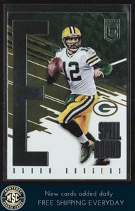 Aaron Rodgers 2017 Donruss Elite Spellbound Green #21 Green Bay Packers - Imagen 1 de 2
