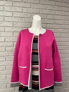 Cárdigan/chaqueta Oliver by Escio mujer rosa frente abierto talla M nueva con etiquetas - Imagen 1 de 7