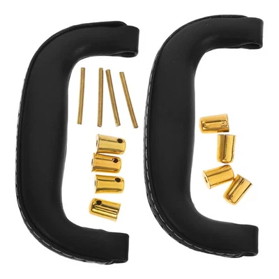  2 Pcs Koffer Henkel Ersatz Gepäck-hardware Ledergriff Kabinettsgriff - Bild 1 von 4