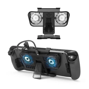 2 Blue LED Fan Cooling Cooler Holder Bracket Base For Steam Deck / Switch/OLED a - Picture 1 of 11