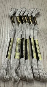 Filo da ricamo White Pepper #648 DMC Mouline Special 25 8M lotto di 6 - Foto 1 di 4