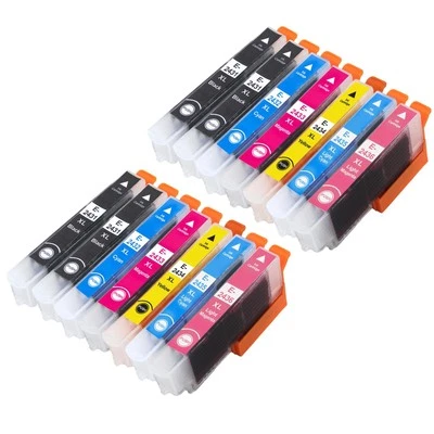 GO INKS 14 cartuchos de tinta (juego+Bk) para Epson Expression XP-750 XP-850 XP-950 XP-970