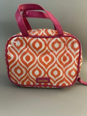 Neiman Marcus Pink & Orange Ikat Hanging Zip Travel Organizer  - Image 1 of 4
