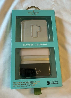 Funda Flexible Kate Spade Para Samsung Galaxy S9 + Charlotte Rayas Rosa Transparente NUEVA Foto 1 de 3
