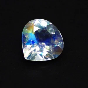 0.90 Ct Heart Pear WorldClass Top Grade (7 x 6)Natural Faceted Rainbow Moonstone - Picture 1 of 7