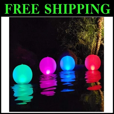 Solar Powered Color Changing LED Pool Lights - Image 1 of 4