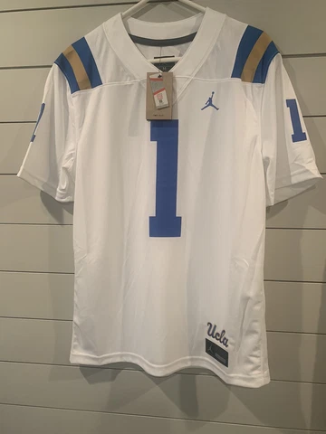 NWT Jordan Brand UCLA Bruins #1  NCAA Licensed Football Jersey Mens M Nike $105 Cover