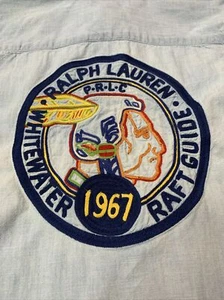 Vintage Polo Ralph Lauren Indian head chambray Shirt Denim Boys Size 6 - Picture 1 of 8