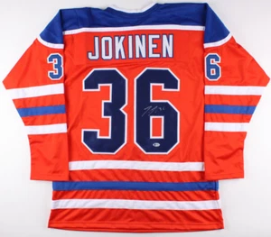 Jussi Jokinen Signed Oilers Jersey (Beckett COA) Playing career 2001–present - Picture 1 of 5