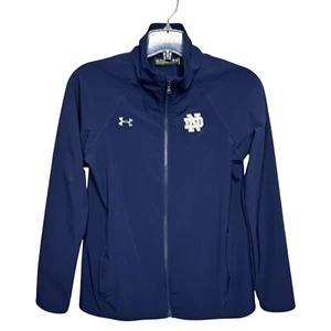 Under Armour Jacket Mens Small Navy Notre Dame Sportswear Fandom Athleisure - Picture 1 of 11