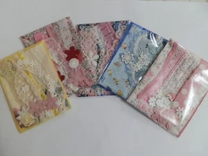 Vintage Lace and Fabric Mini Kit-5 To Choose From - Picture 1 of 21
