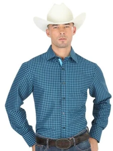 El General Men's Long-Sleeve Button Up Casual Shirt- Blue Color- Large - Picture 1 of 1