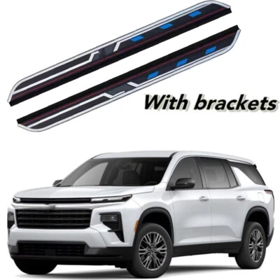 2Pcs running board Fits For Chevrolet Traverse 2024 2025 Side Steps nerf Bars - Image 1 of 4